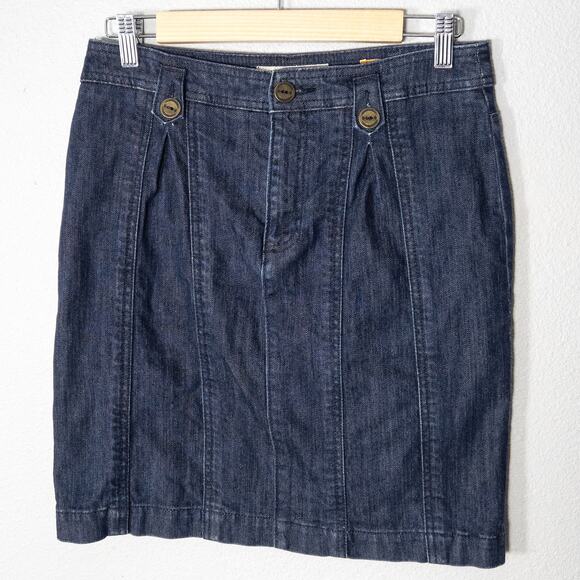 Pilcro and the Letterpress Dresses & Skirts - Pilcro Women’s Denim Skirt Size 27 Modern Preppy Denim Academia Dark Wash Mini